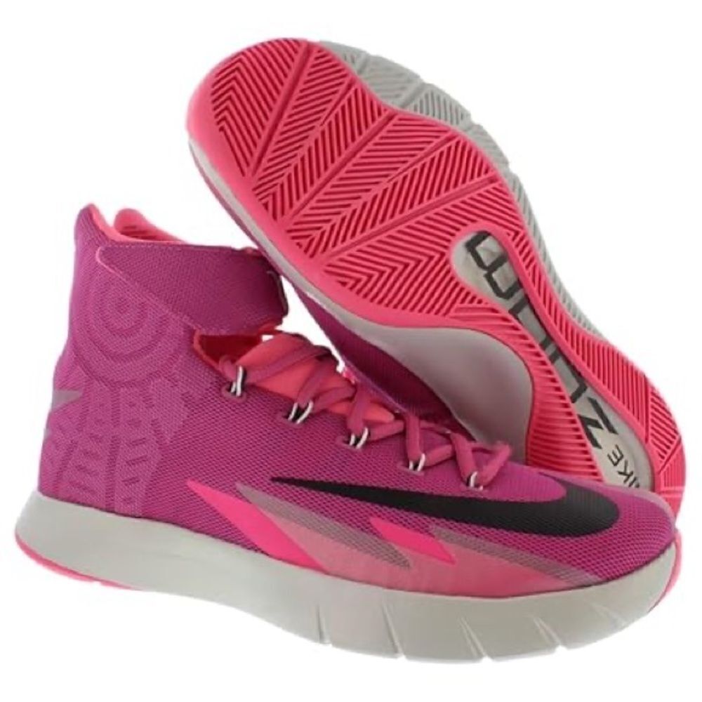 Nike Pink and Black Mid-Top Athletic Sneakers